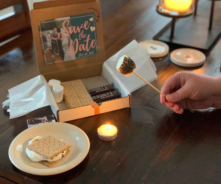 Save the Date S'mores in a box! - 2