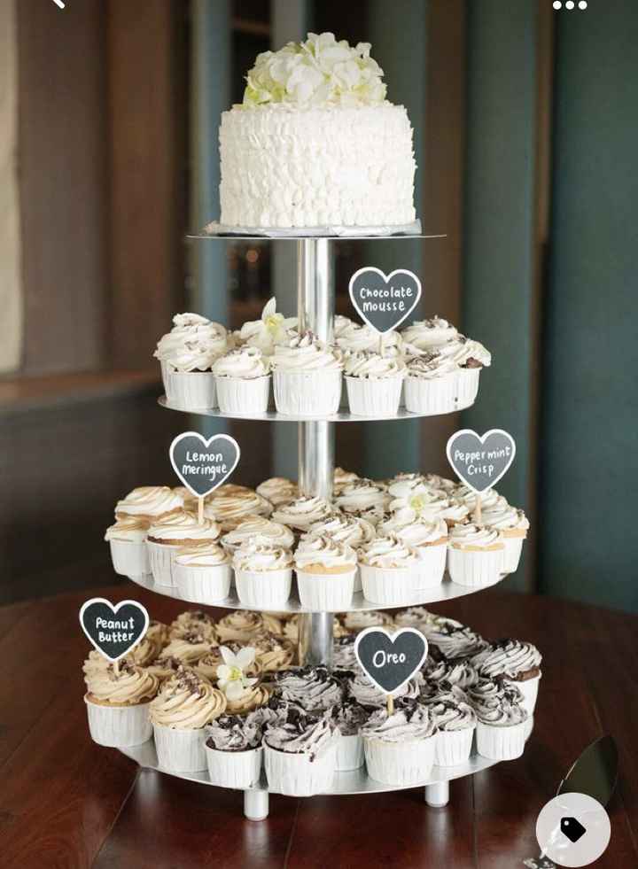 Cream puff tier for us and sheet cake for guests? - 2