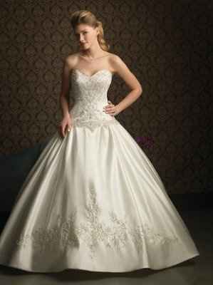 wedding dress  (ball gown)