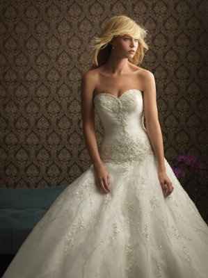 wedding dress  (ball gown)