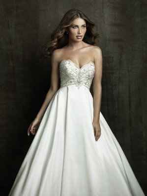 wedding dress  (ball gown)