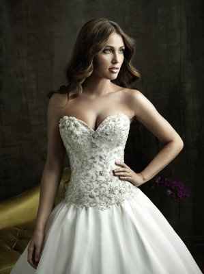 wedding dress  (ball gown)