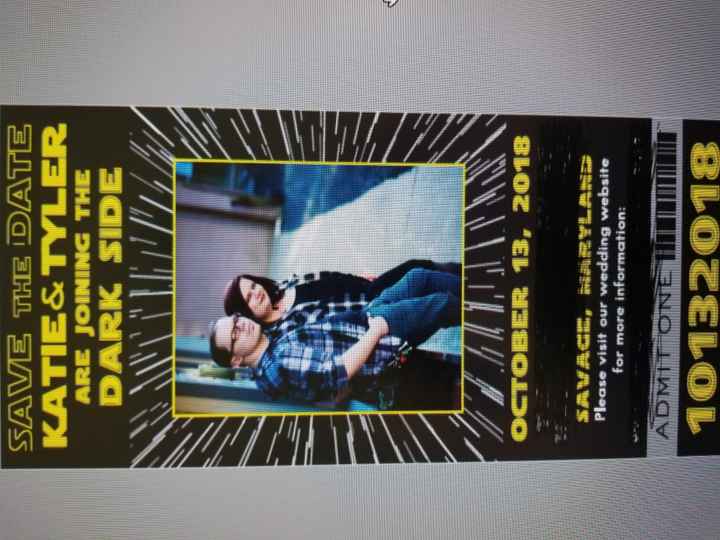 Starwars wedding Invitations