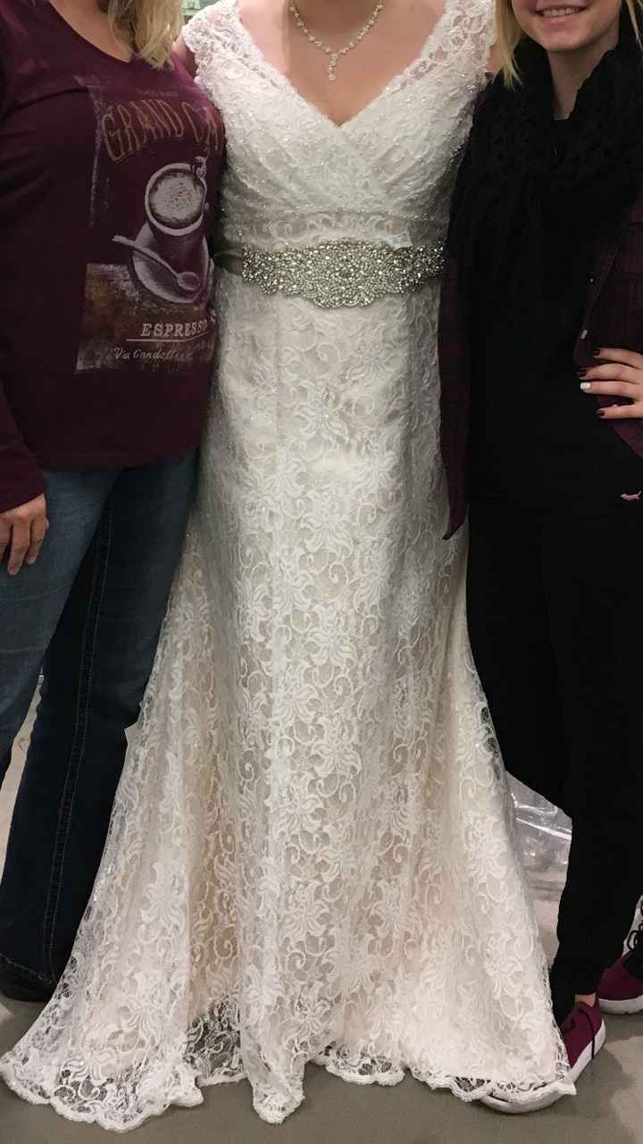 I said "yes" to the dress today!