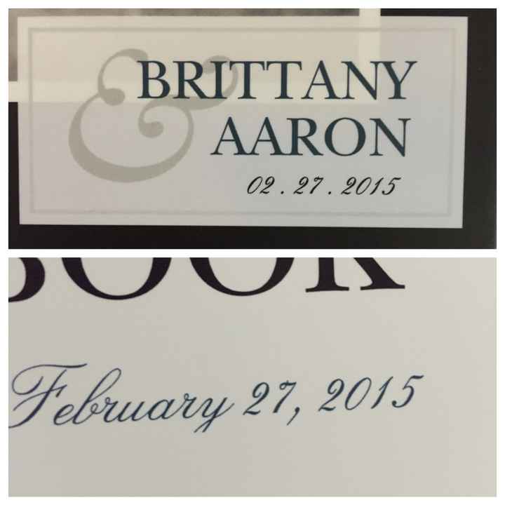 HELP! Typo in my wedding guestbook!!!!