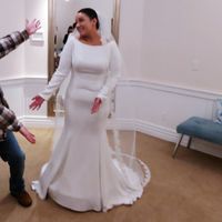 Plus size crepe dress scare - 2