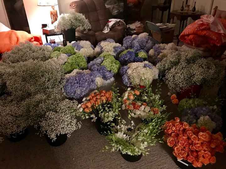 Bulk flowers after we received and processed