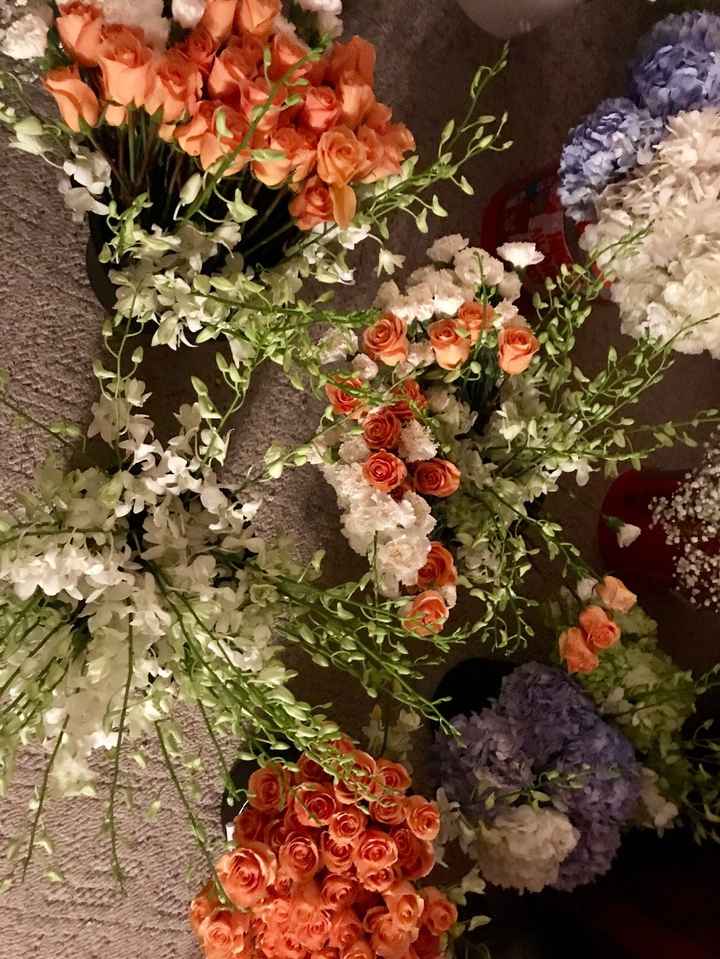 Bulk flowers after we received and processed