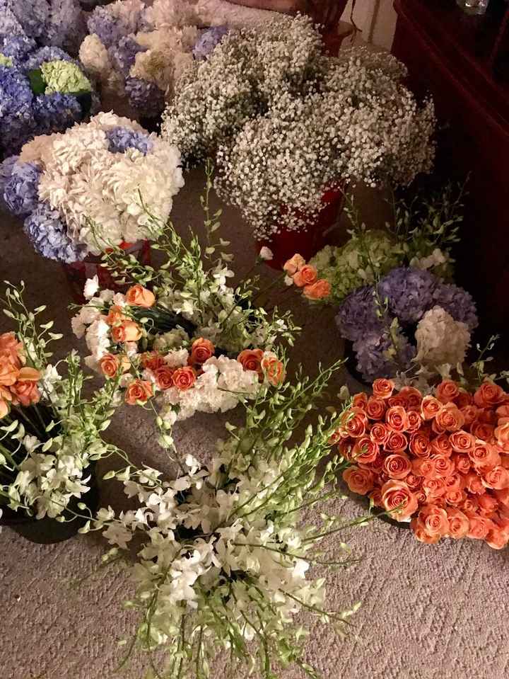 Bulk flowers after we received and processed