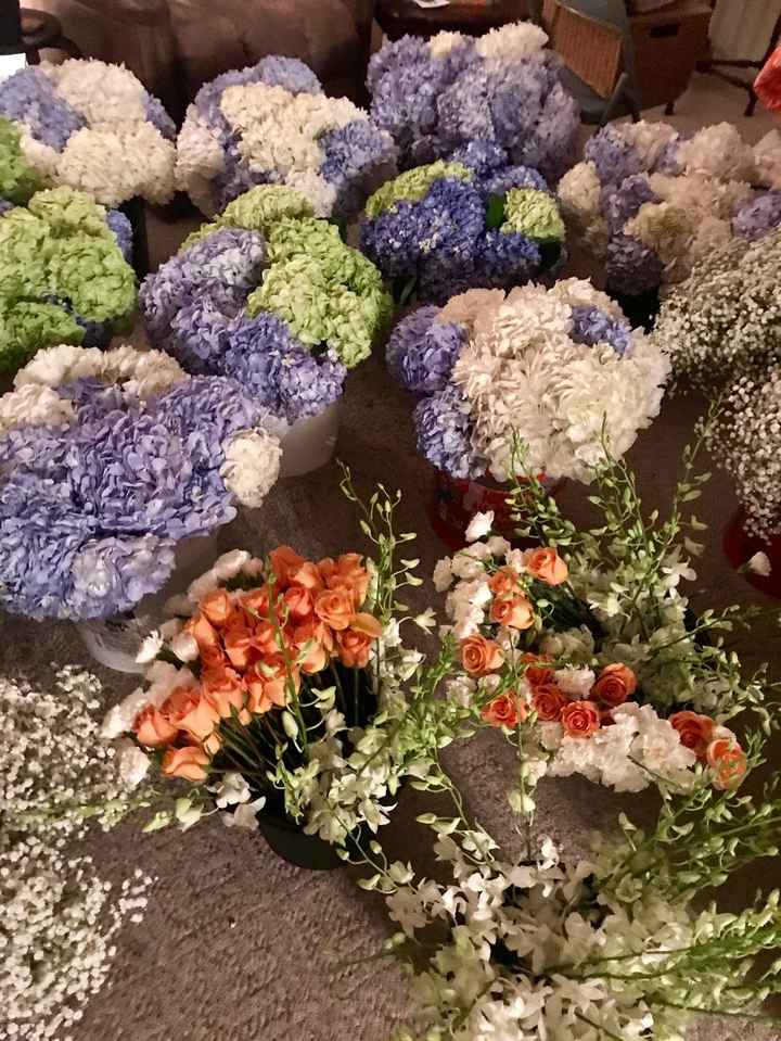 Bulk flowers after we received and processed