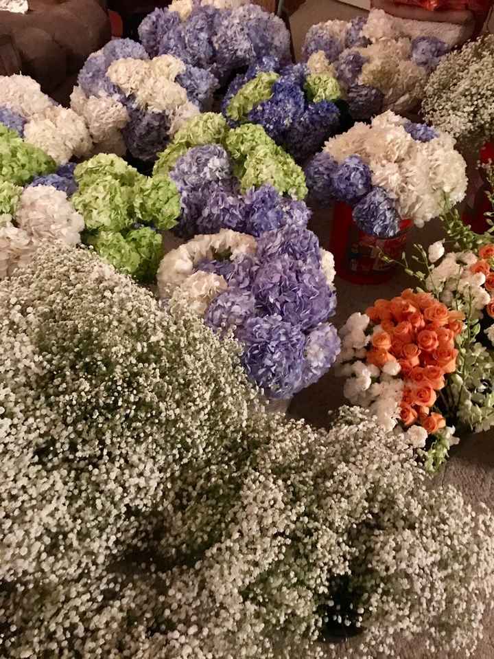 Bulk flowers after we received and processed