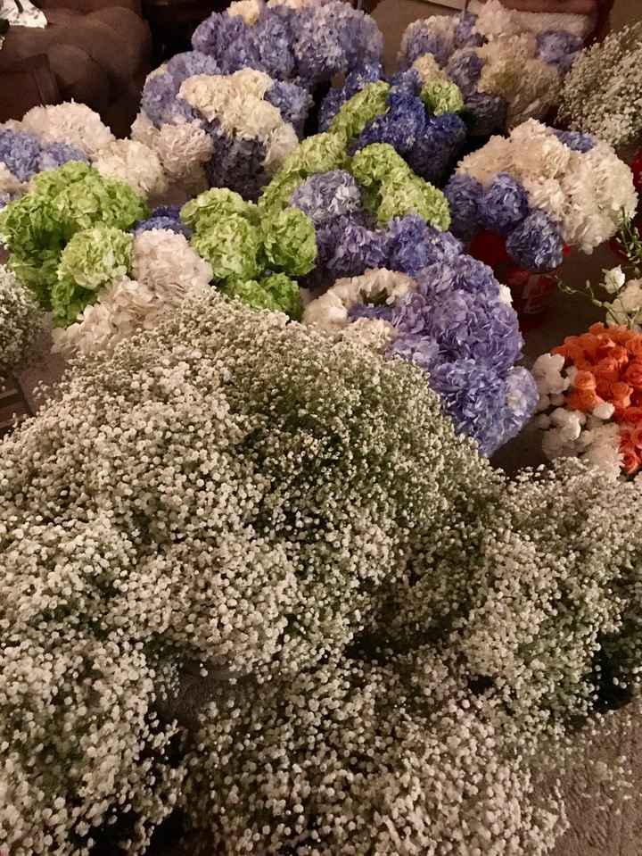Bulk flowers after we received and processed