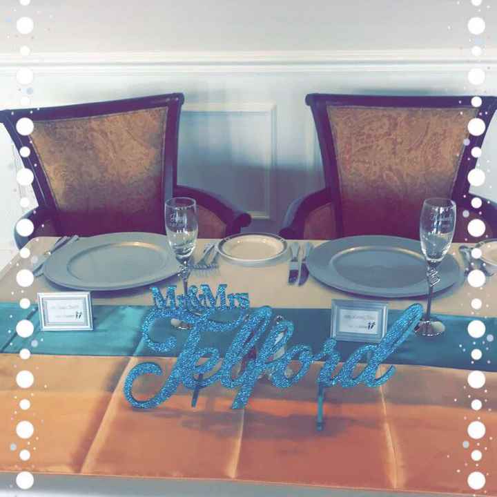 Mr. and Mrs. for our Sweetheart Table - 1
