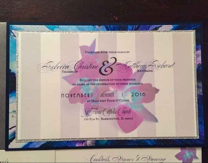 Invitations are in! Vibrant, custom & so "us".