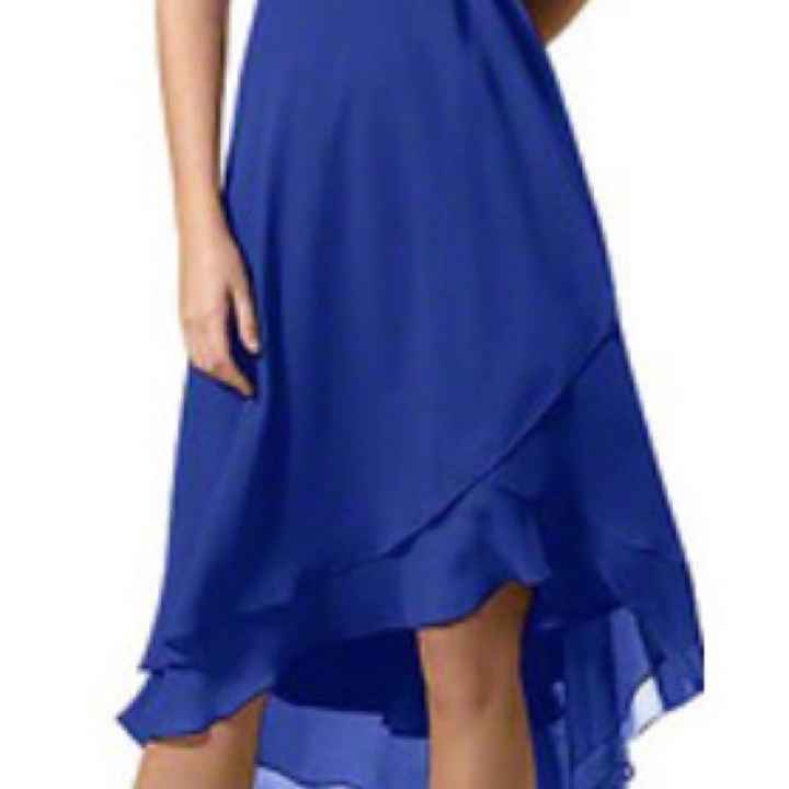 Bridesmaids dresses in.