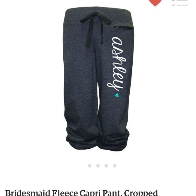 Bridesmaid gifts/robes/etc. Post pictures if you have any :)