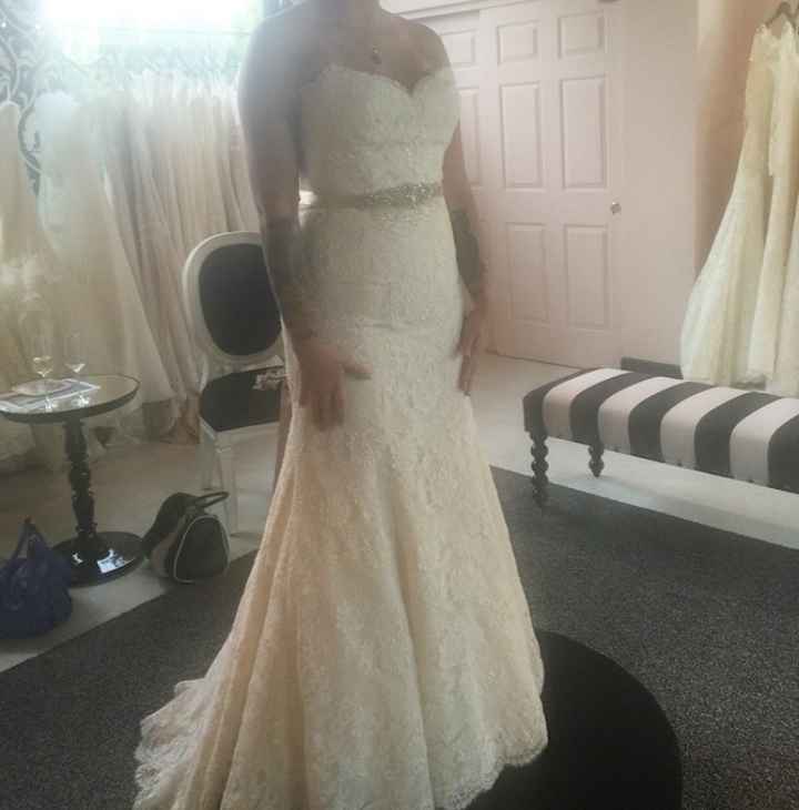 My wedding dress came in!