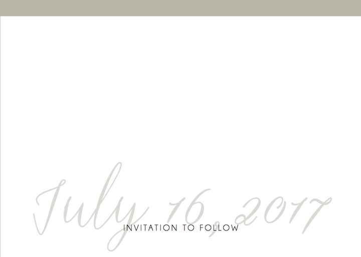 Save the dates