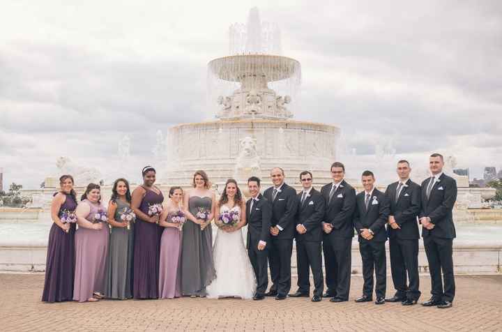 The wedding party on Belle Isle 