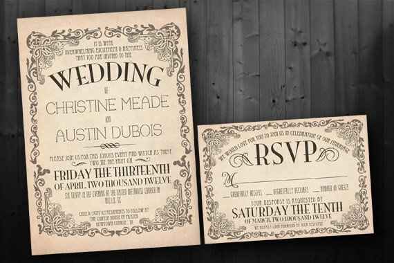 Which style invitation do you like better?