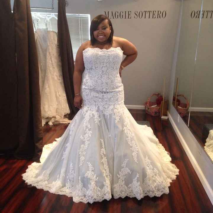 What was your least favorite wedding dress on you?