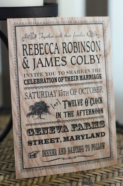 Which style invitation do you like better?