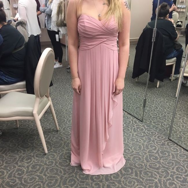 Bridesmaid dresses.
