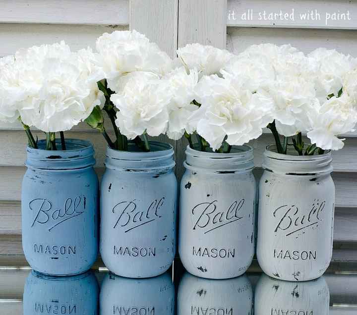 DIY Painted Mason Jars