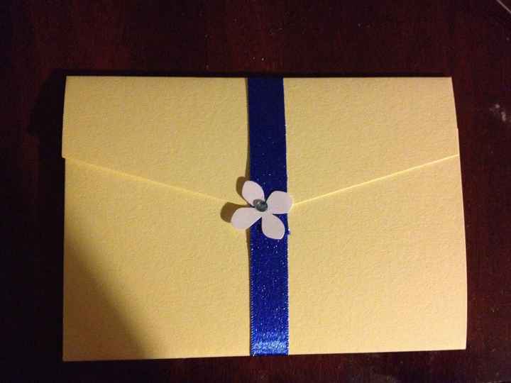 Finished my DIY wedding invitation.  Yay or nay?