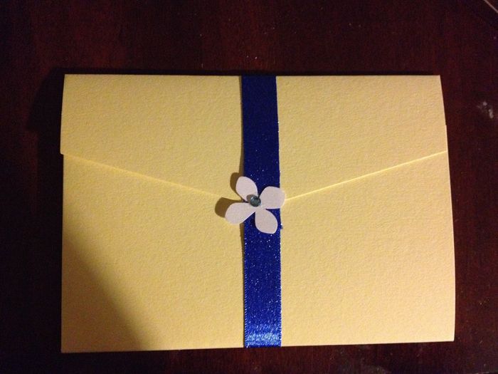 Finished my DIY wedding invitation.  Yay or nay?