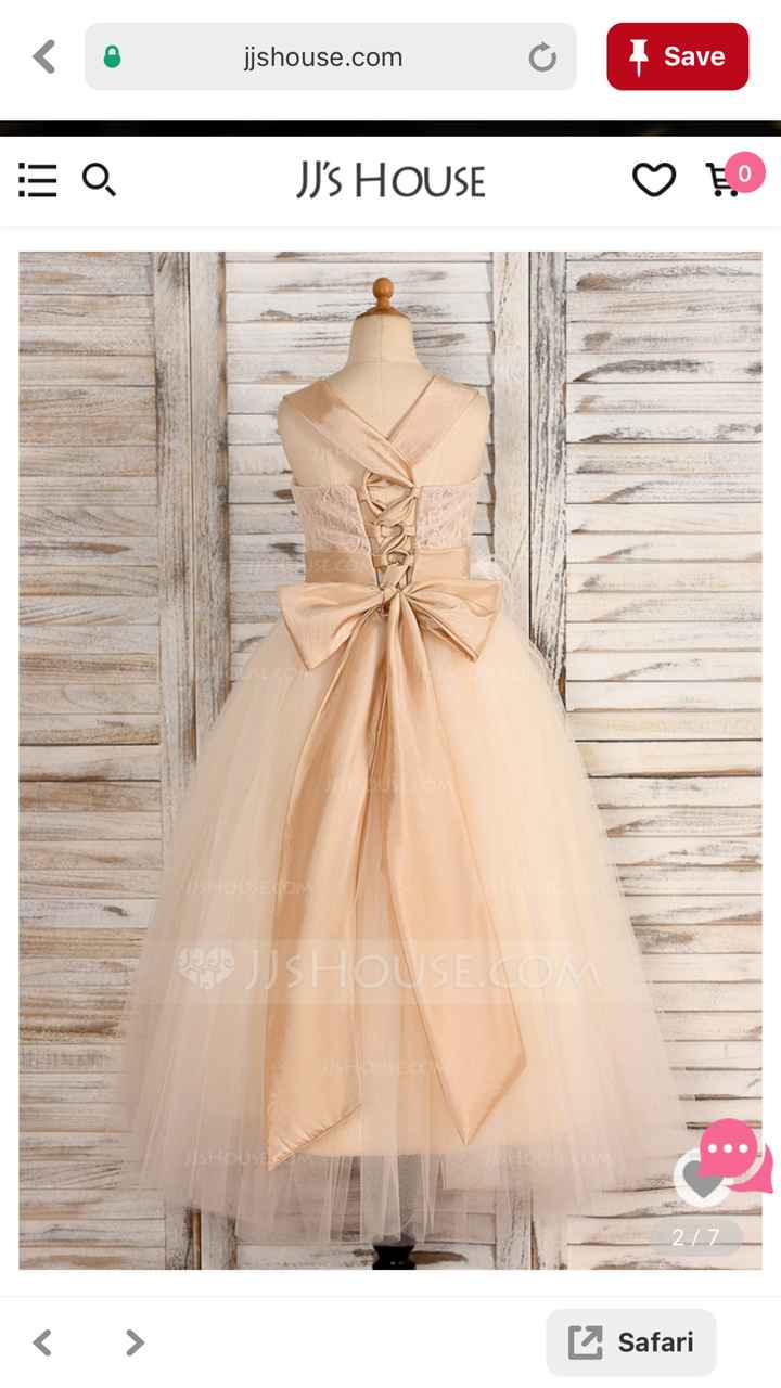 Where did you get your flower girl/jr bridesmaid dresses? - 1