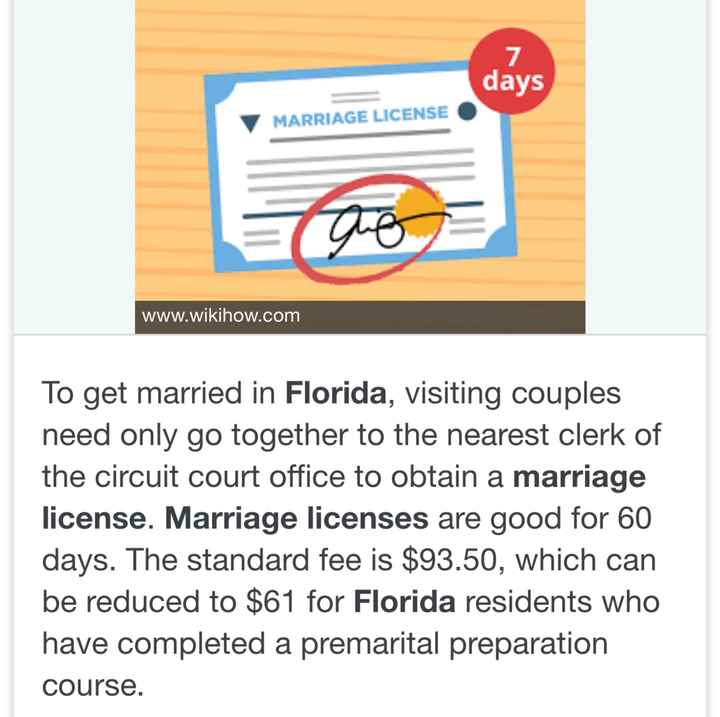 Marriage licenses - 1