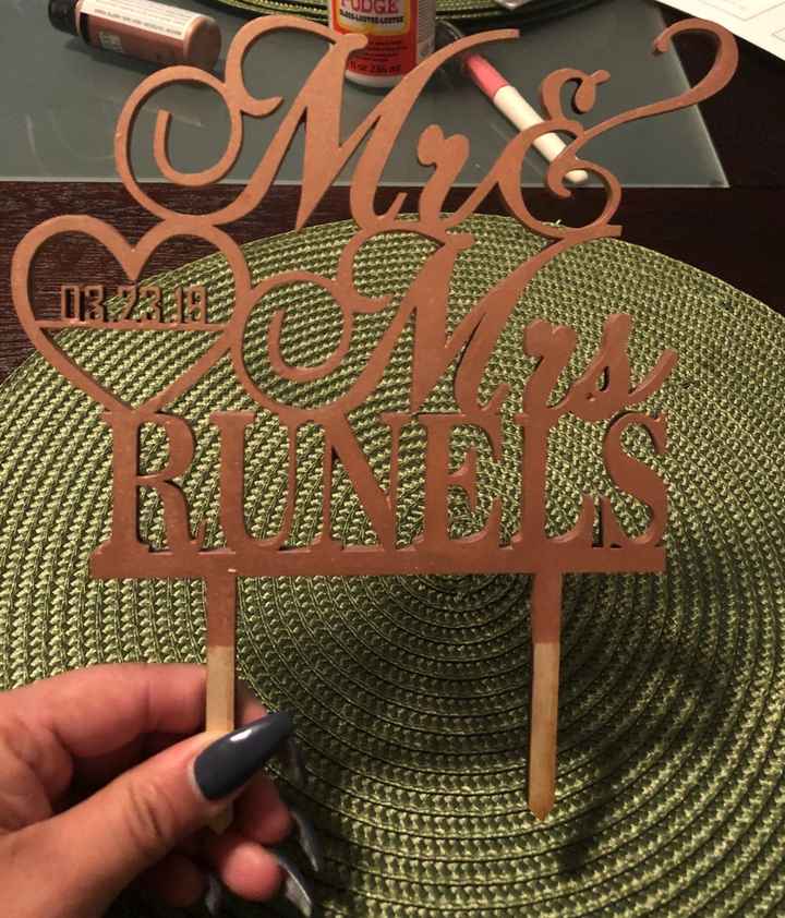 wedding cake topper - 1