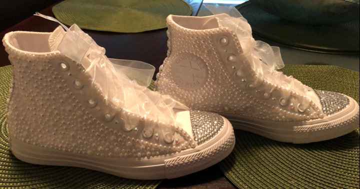 Bling converse sneakers - 1