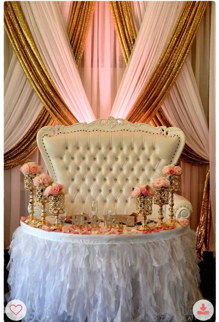 Sweetheart table decor - 1