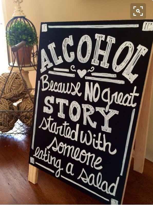 Please remember to serve alcohol