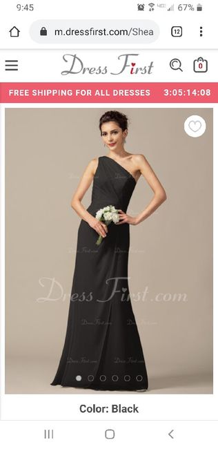 Black dresses for moh and Bridesmaids 5