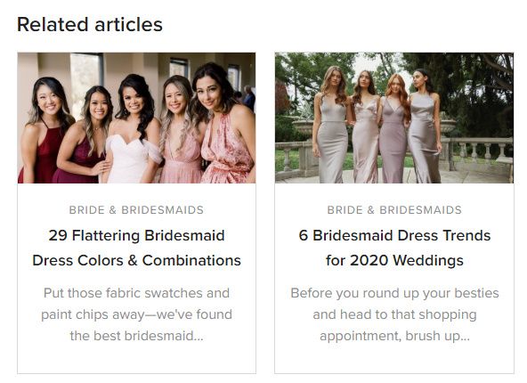 Bridesmaid dresses same or mixed? 1