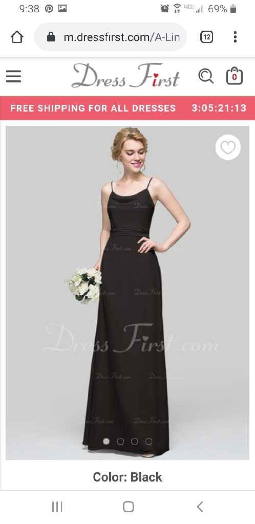 Black dresses for moh and Bridesmaids - 4