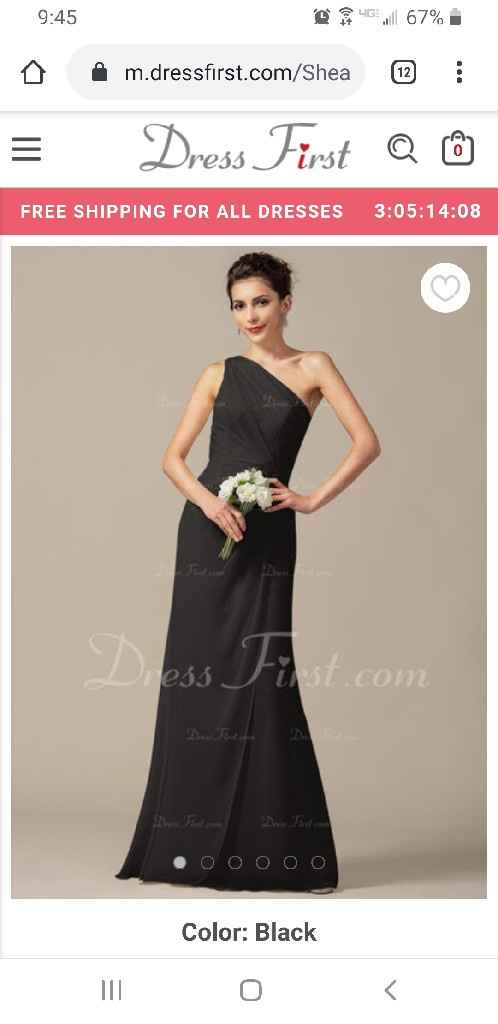 Black dresses for moh and Bridesmaids - 5