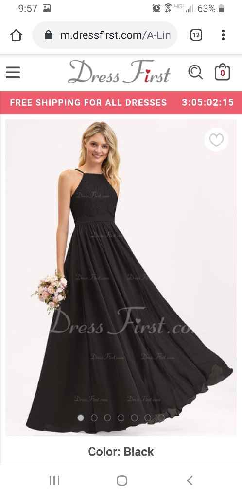 Black dresses for moh and Bridesmaids - 6