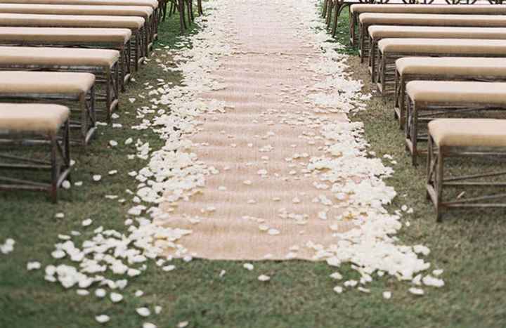 How are you decorating your wedding aisle? - 1