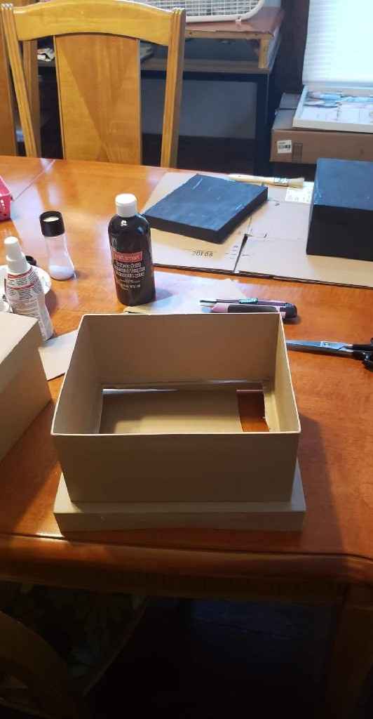 Phases 1 & 2 complete on card box - 2