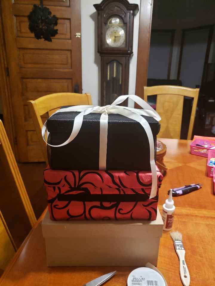 Phases 1 & 2 complete on card box - 4