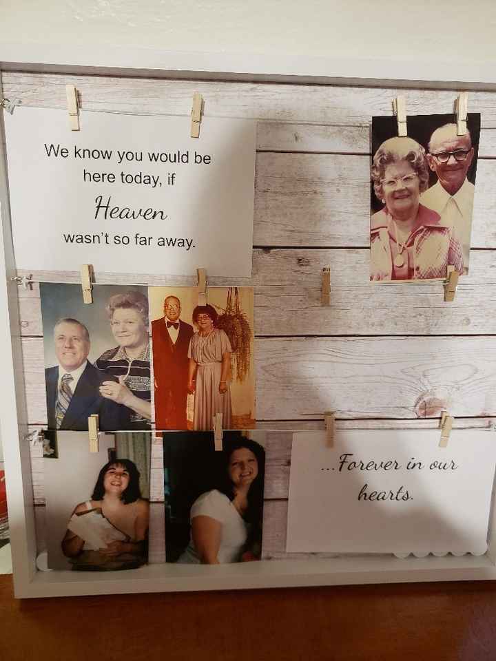 Memorial Table Suggestions - 1