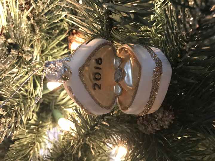 Engagement Christmas ornaments!