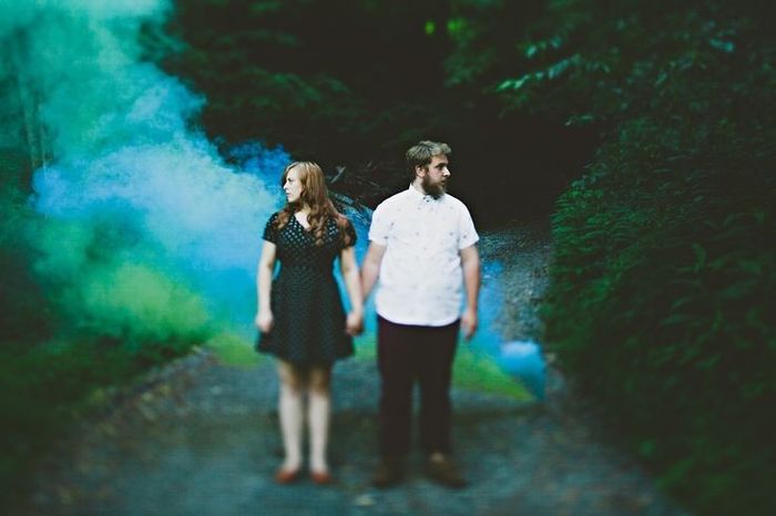 Engagement photos ideas for not-so-traditional theme?