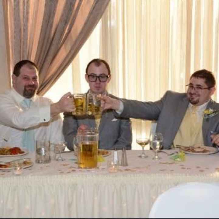 Show me the most awkward photo taken at your wedding!