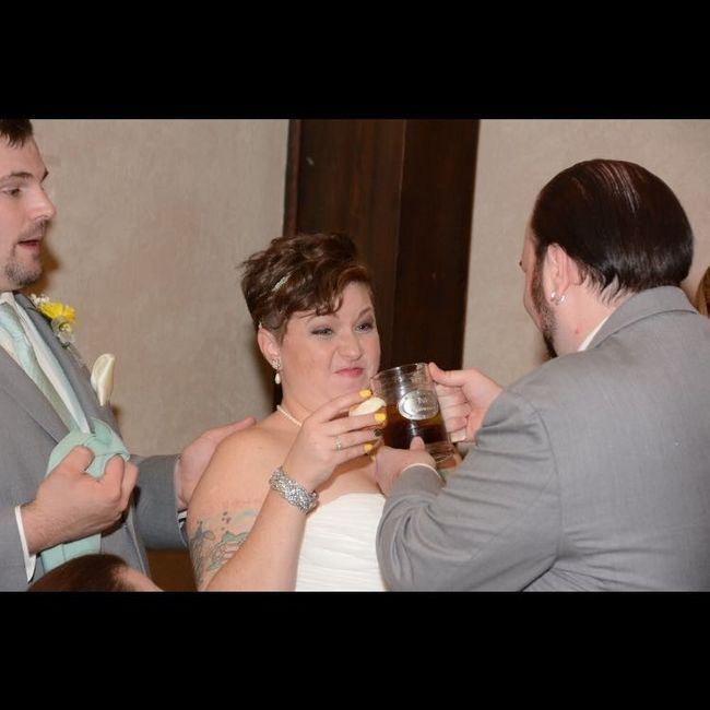 Show me the most awkward photo taken at your wedding!