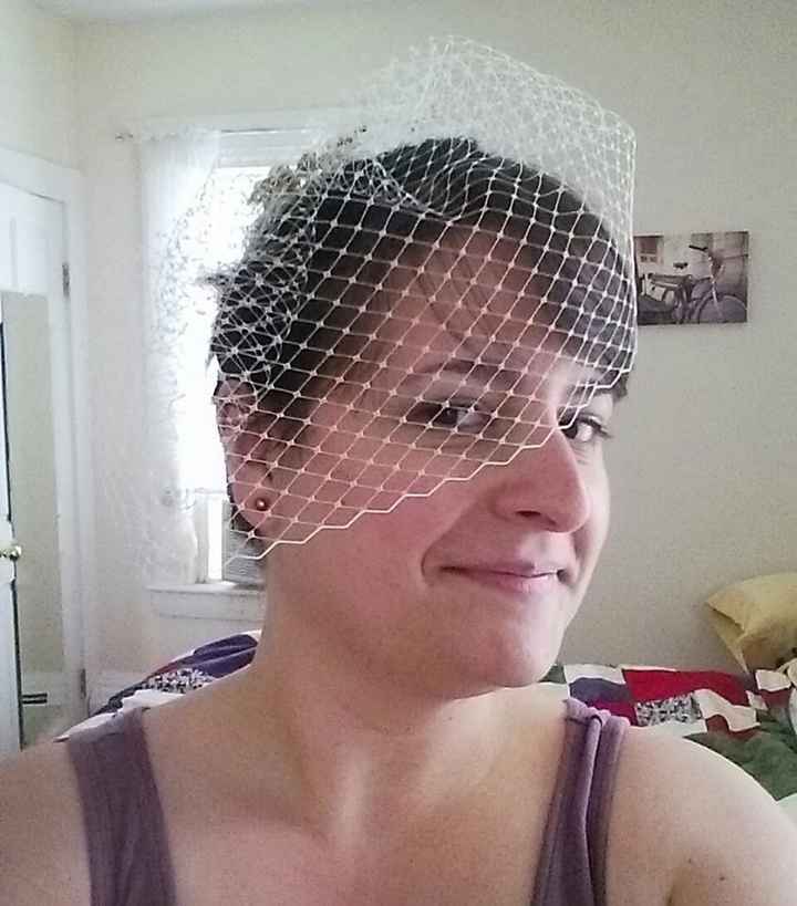 DIY Birdcage Veil and Wedding Stress